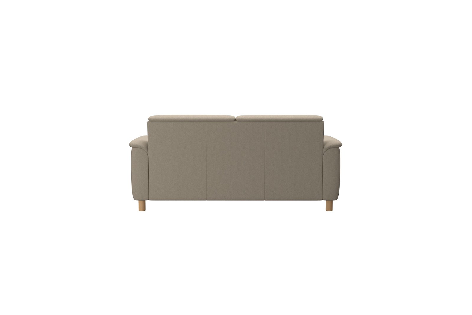 Flora 2,5-seter sofa Calido Light Beige - 11cm eikeben
