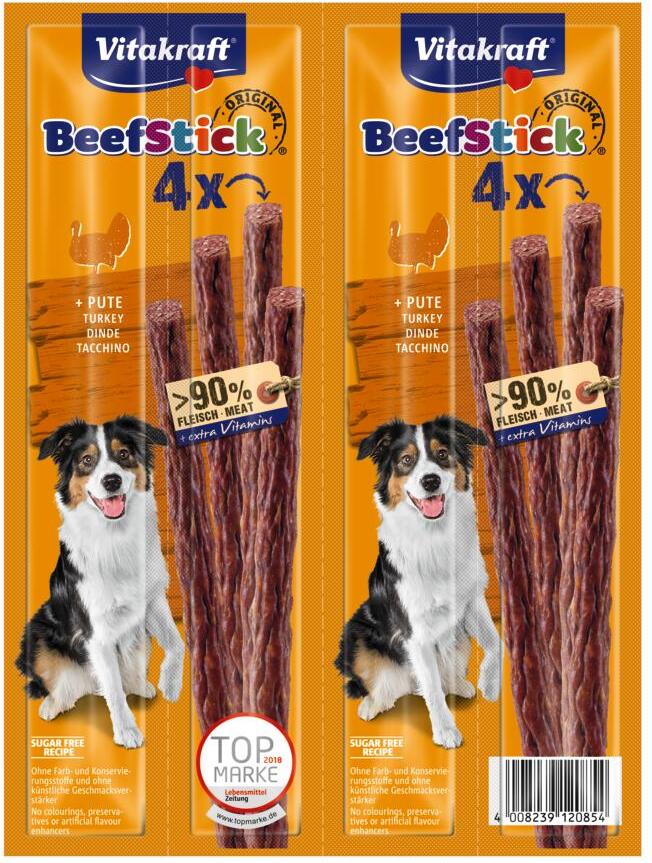 Vitakraft kauwstick Beef Stick kalkoen 4 stuks