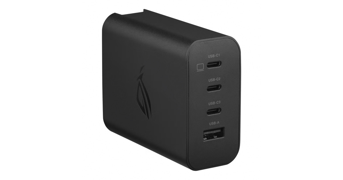 ASUSROG 140W USB-C GaN charger  (Zwart)