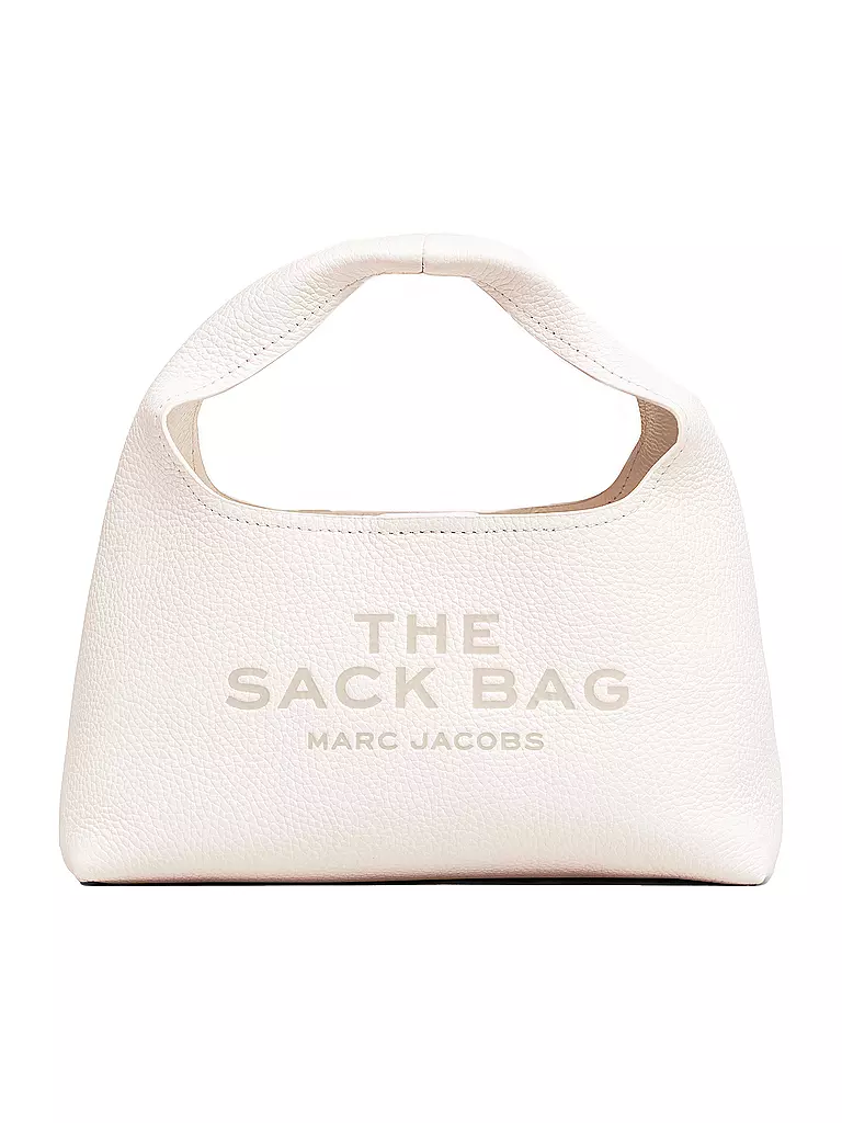 MARC JACOBS Ledertasche - Henkeltasche THE MINI SACK  weiss