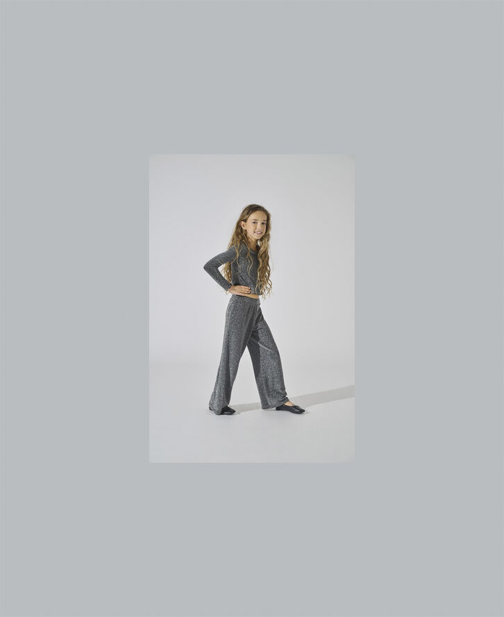 ONLY KOGQUEEN GLITTER PANT BF JRS Blå