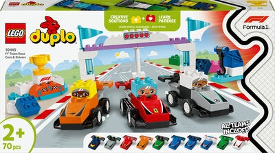 LEGO DUPLO Town 10445 F1 Team med racerbiler og sjåfører