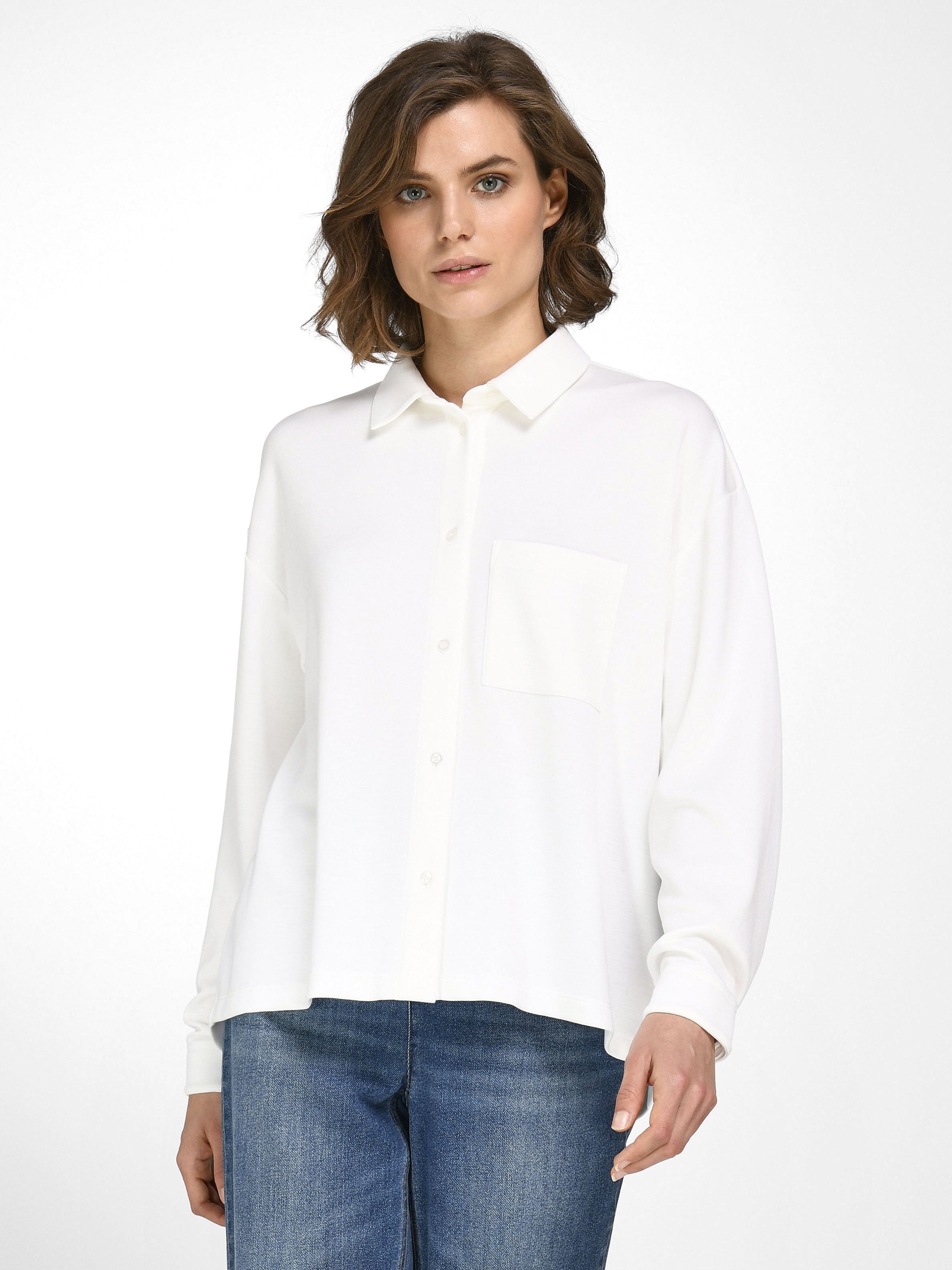 Jersey-Bluse