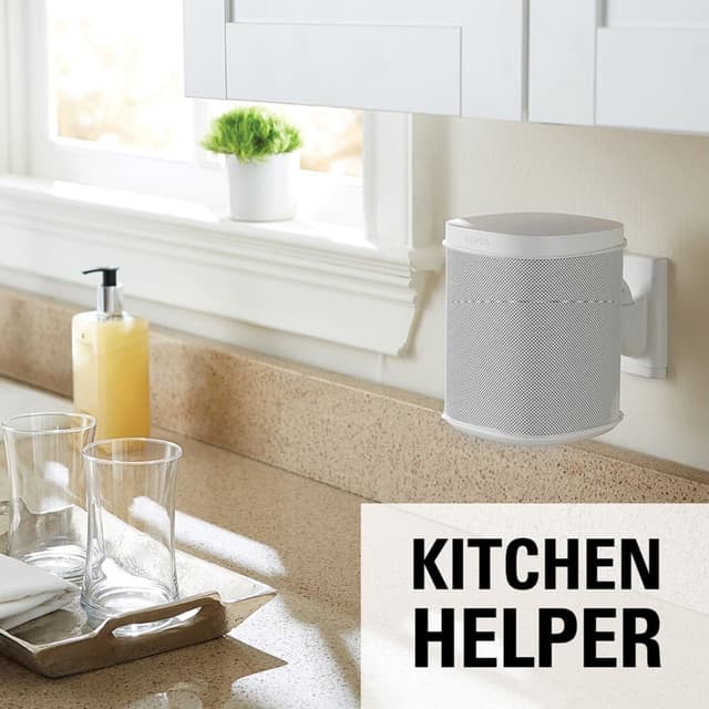 SANUS Wall Mount for Sonos One SL Play:1 Play:3 Pair White