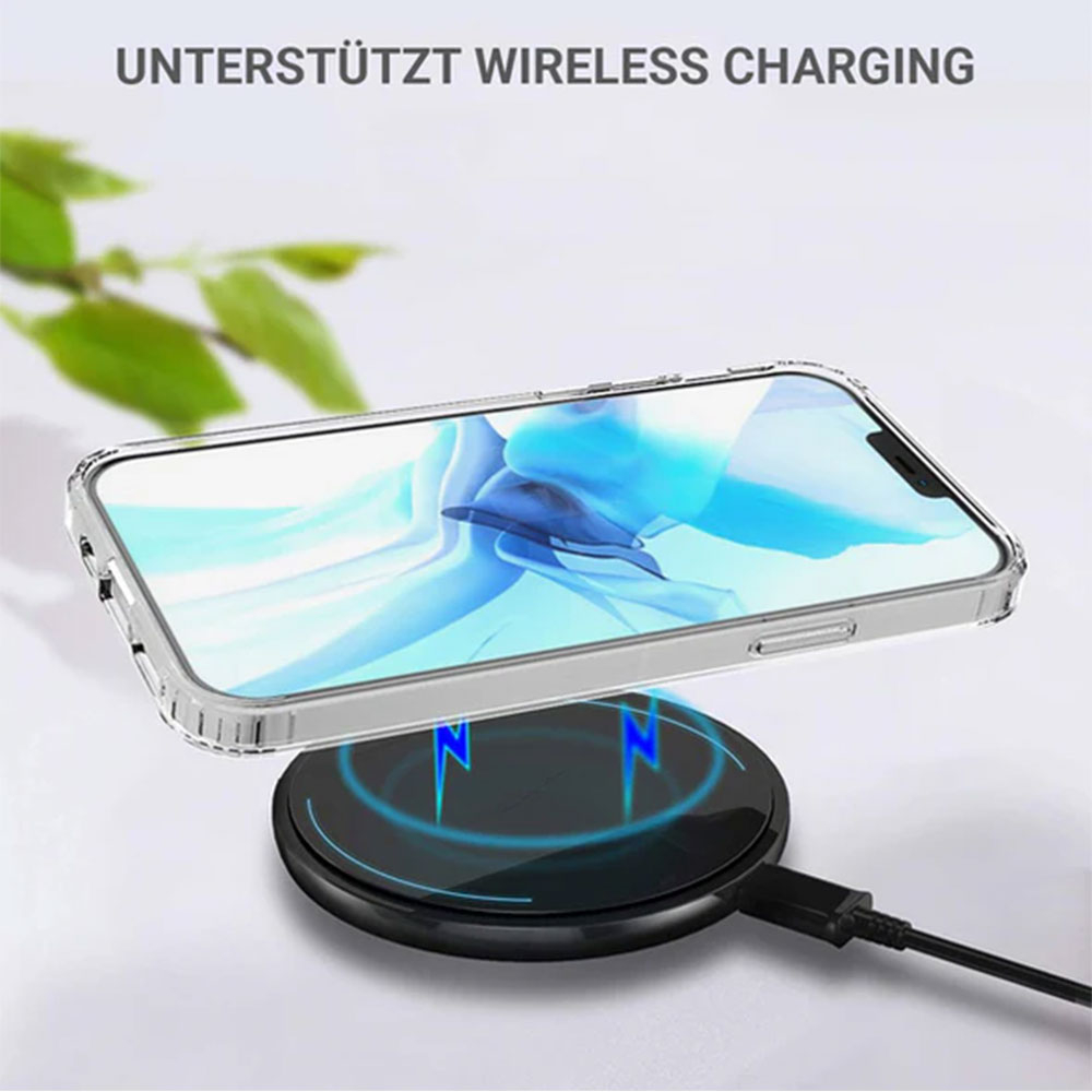 iPhone 16 Pro Max Hybrid Hülle TPU Bumper   Acryl Rückseite Pankow (11089) - Transparent