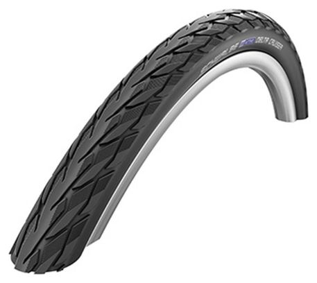 PNEU VTC URBAIN 700 X 32 SCHWALBE DELTA CRUISER NOIR PLUS TR (32-622) RENFORT FLANC REFLEX