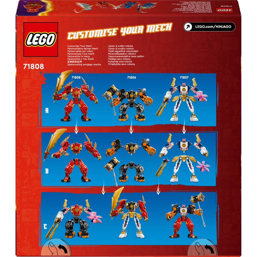 LEGO NINJAGO 71808 Dragons Rising Kai's Elemental Fire Mech Ninja Set