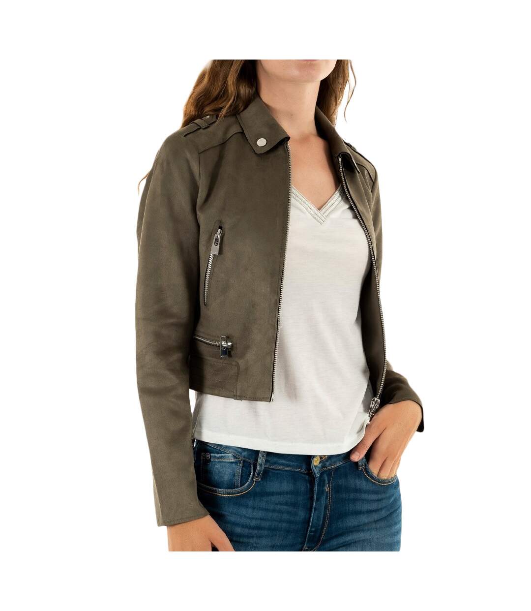 Veste Kaki Femme Morgan Gsud