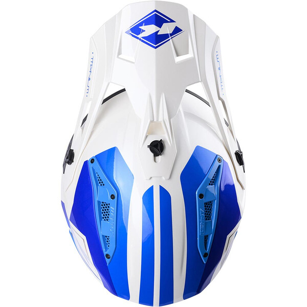 Kenny - Casque Titanium Graphic Blanc / Bleu