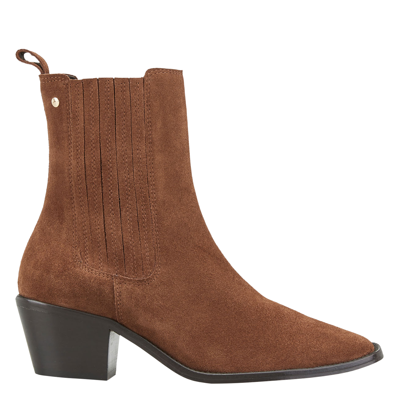FINA - Bottines en cuir | Marron