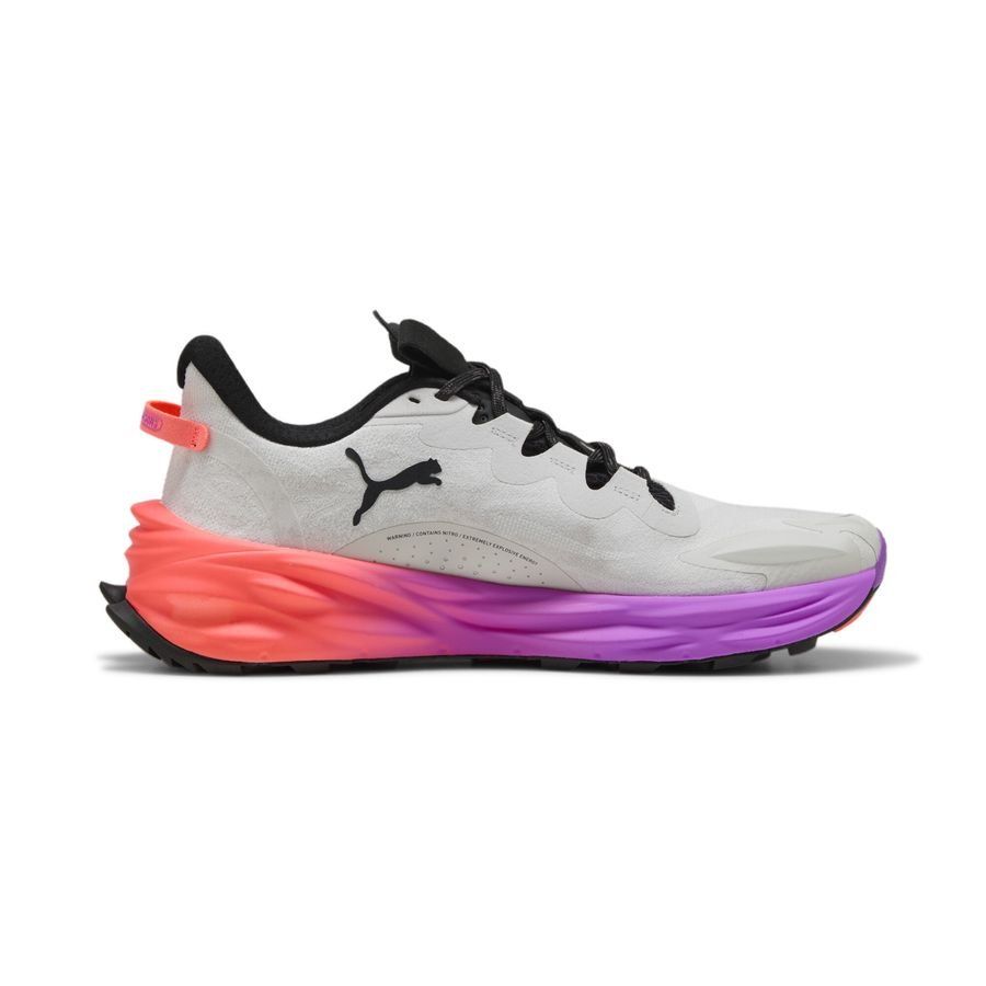 PUMA Chaussures de Running Fast-Trac Nitro 3 - Gris/Glowing Red/Violet