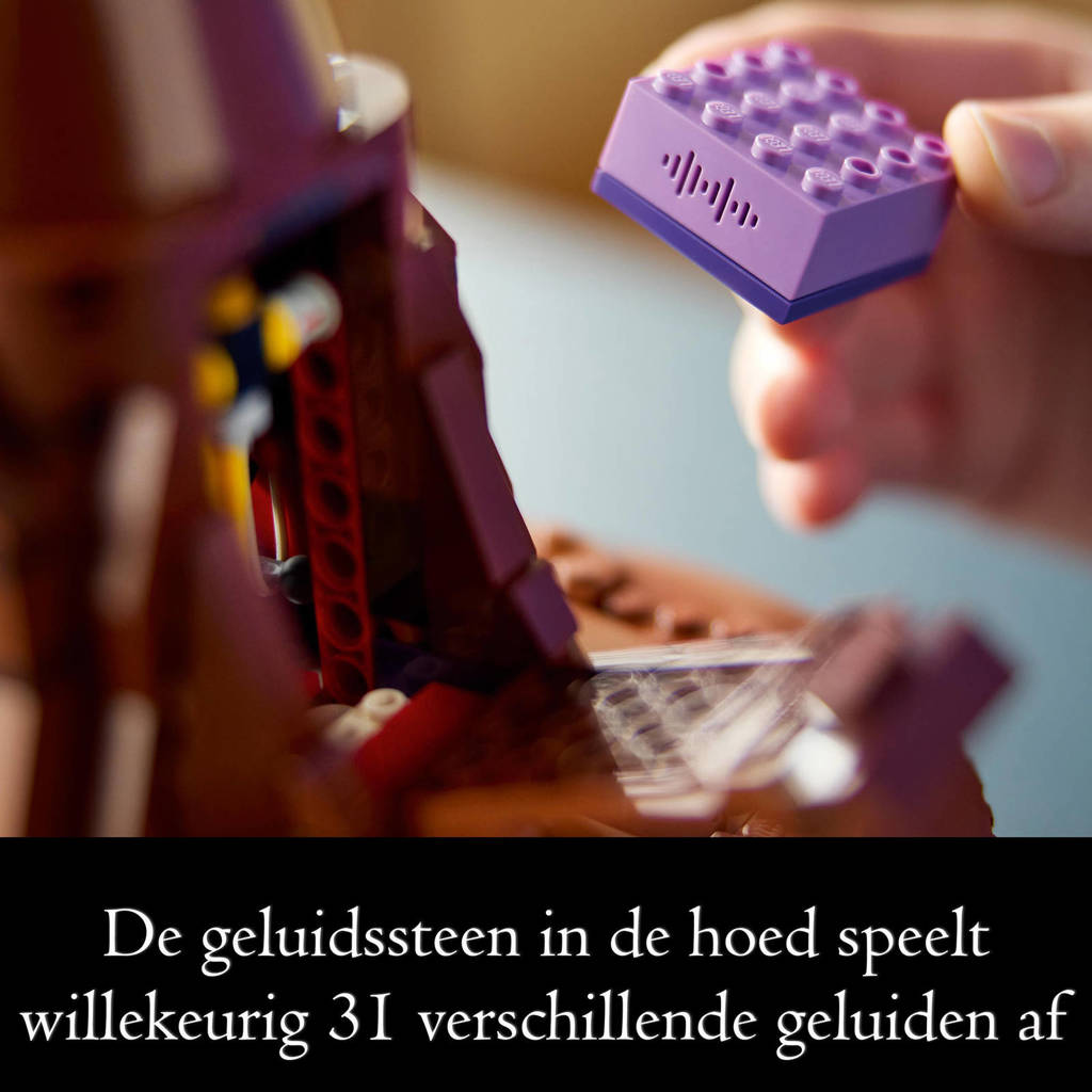 Een mooi set voor de beginnende bouwerPratende Sorteerhoed Decoratie Bouwpakket voor Volwassenen 76429