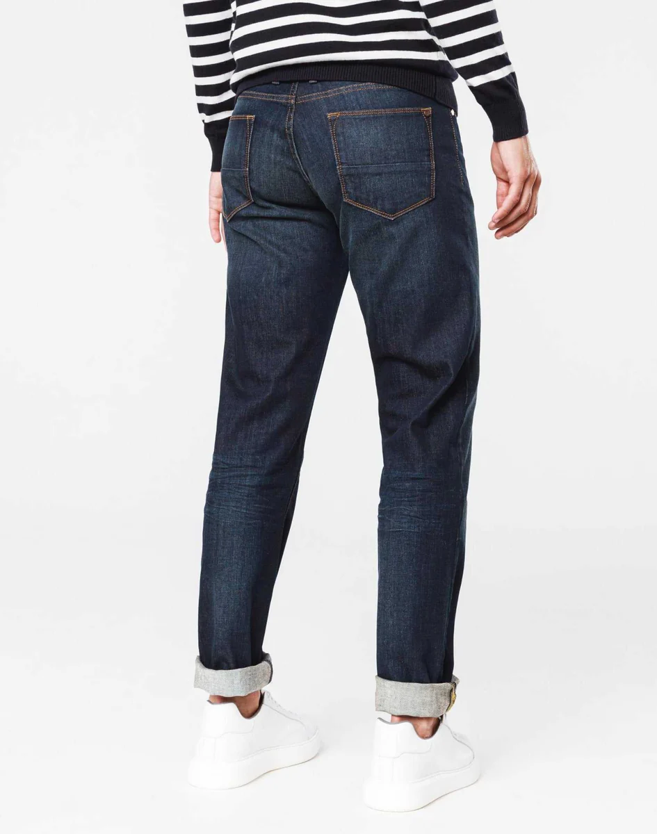 Jean extensible bleu brut