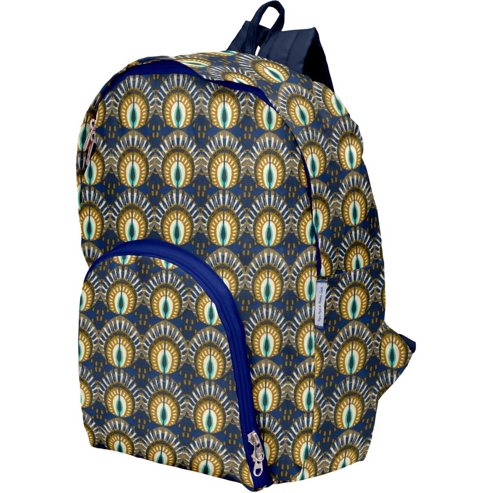 Sac À Dos Pliable Plumes De Paon
