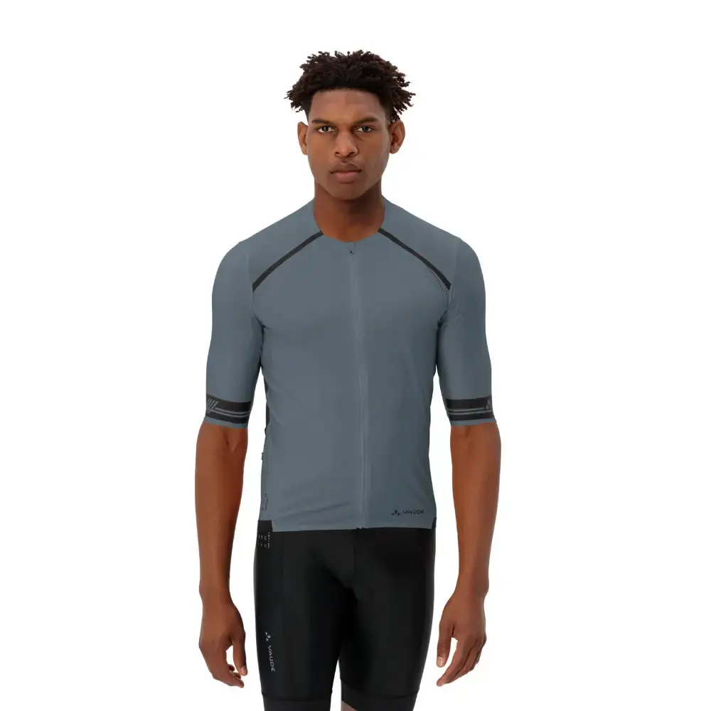VAUDE Furka FZ II Fietsshirt Korte Mouwen Blauw Heren