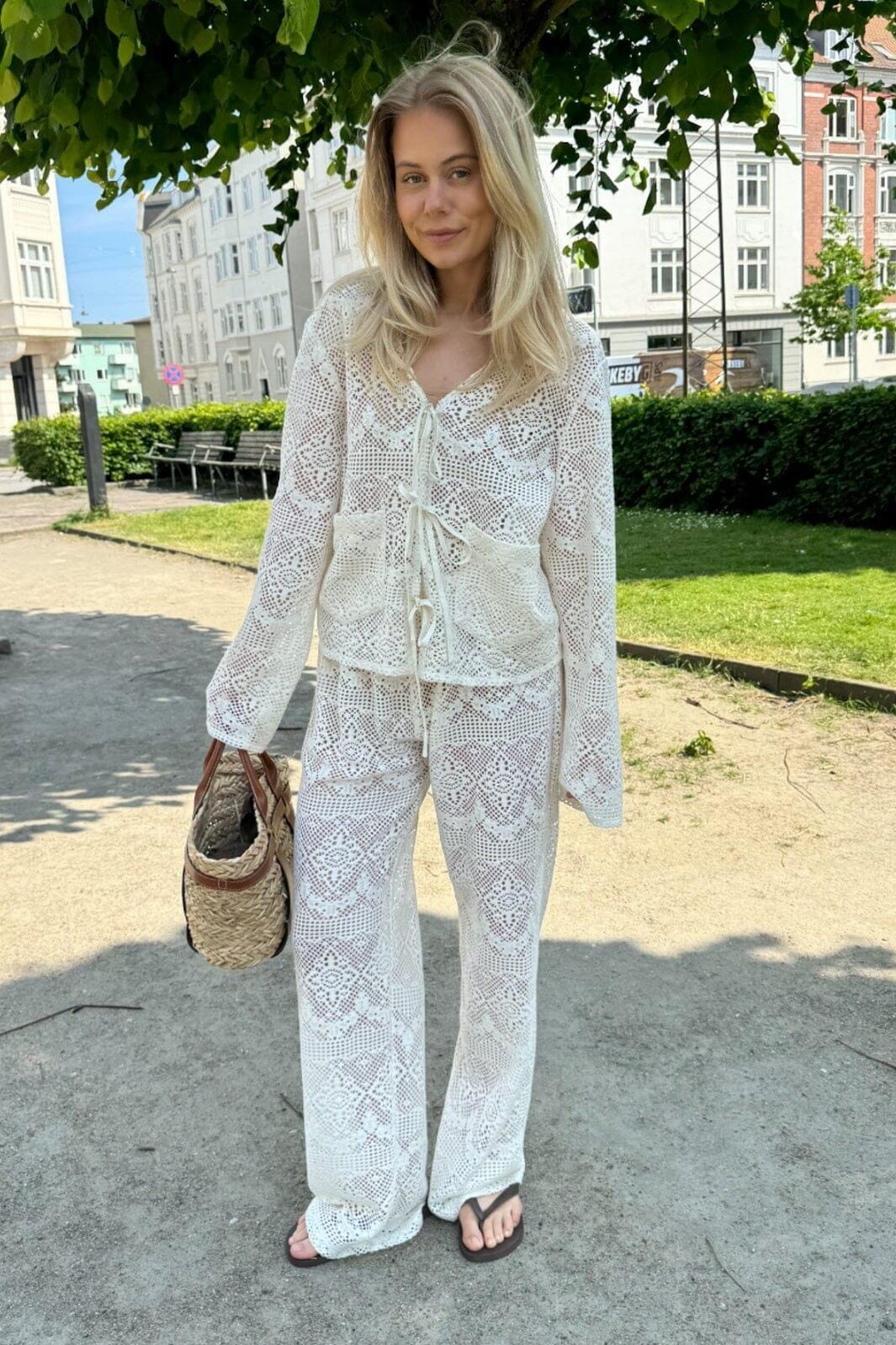 BYIC Zhannaic Pants wk white knit
