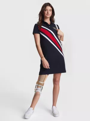 Vestido Polo Adaptive TH Monogram Stripe