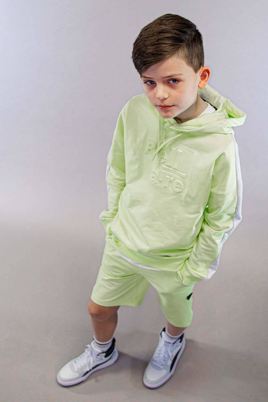 Bellaire sweater met printopdruk lime