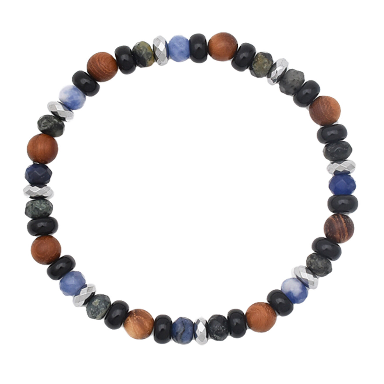 Jacobson Bracelet en Acier & Perles multicolores