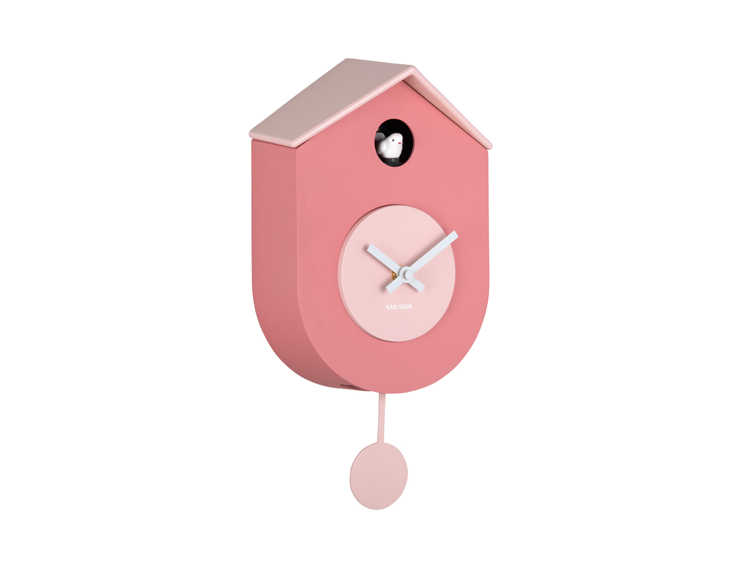 Wandklok Grato Cuckoo - Roze