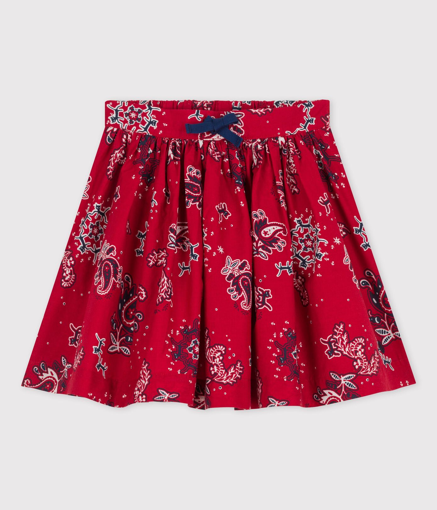 Jupe en popeline imprimée enfant fille