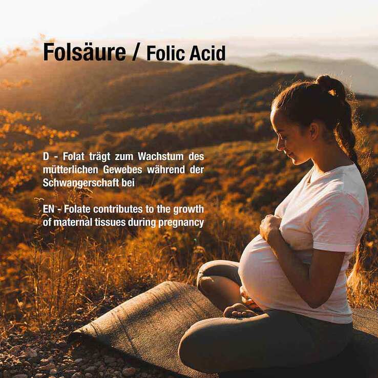 Folsäure 1000 µg Calcium-L-Methylfolat vegan Tabletten , 240 St