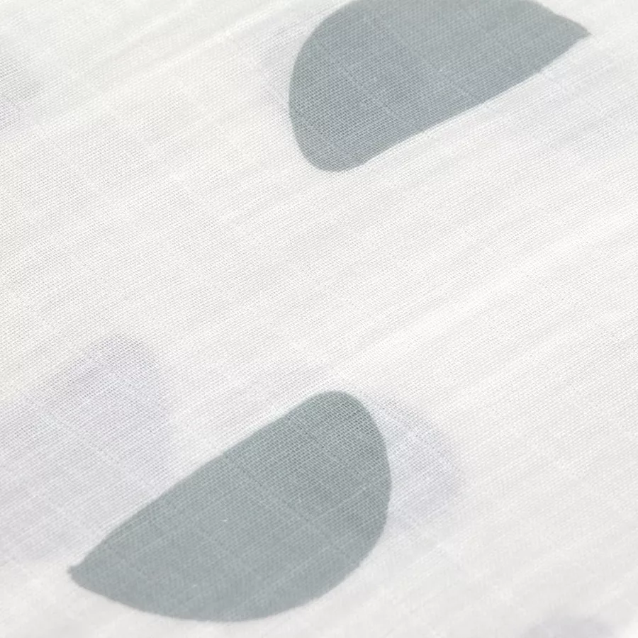 LÄSSIG Mulltücher L 3er Pack strokes silver grey