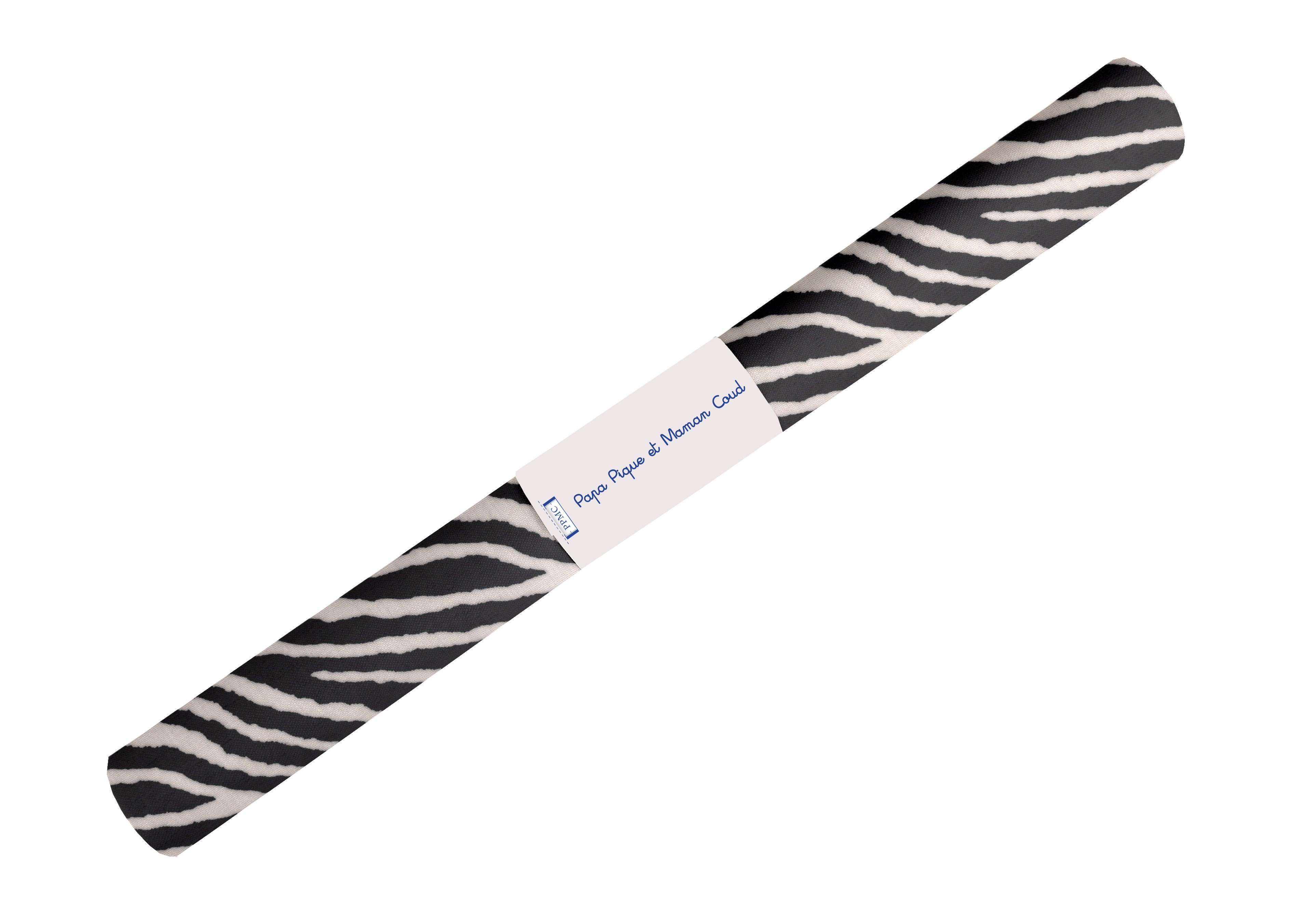 Coupon Tissu Enduit De 35Cm Zèbre