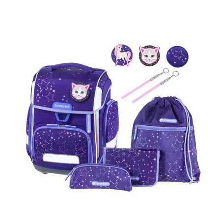 Schneiders Schulranzen-Set Ergolite Cosmic Girl Violet, 9-teilig