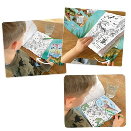 Dino World waterverf boek