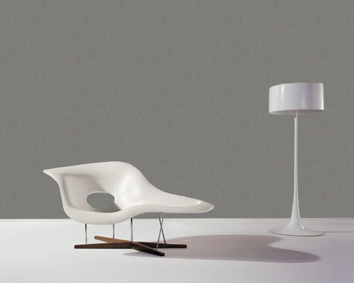 Vliesbehang 53302 Colani VISIONS effen grijs