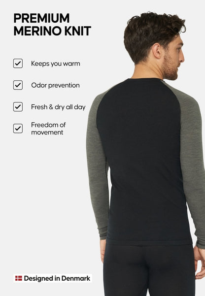 MERINOULD BASELAYER BLUSE TIL MÆND