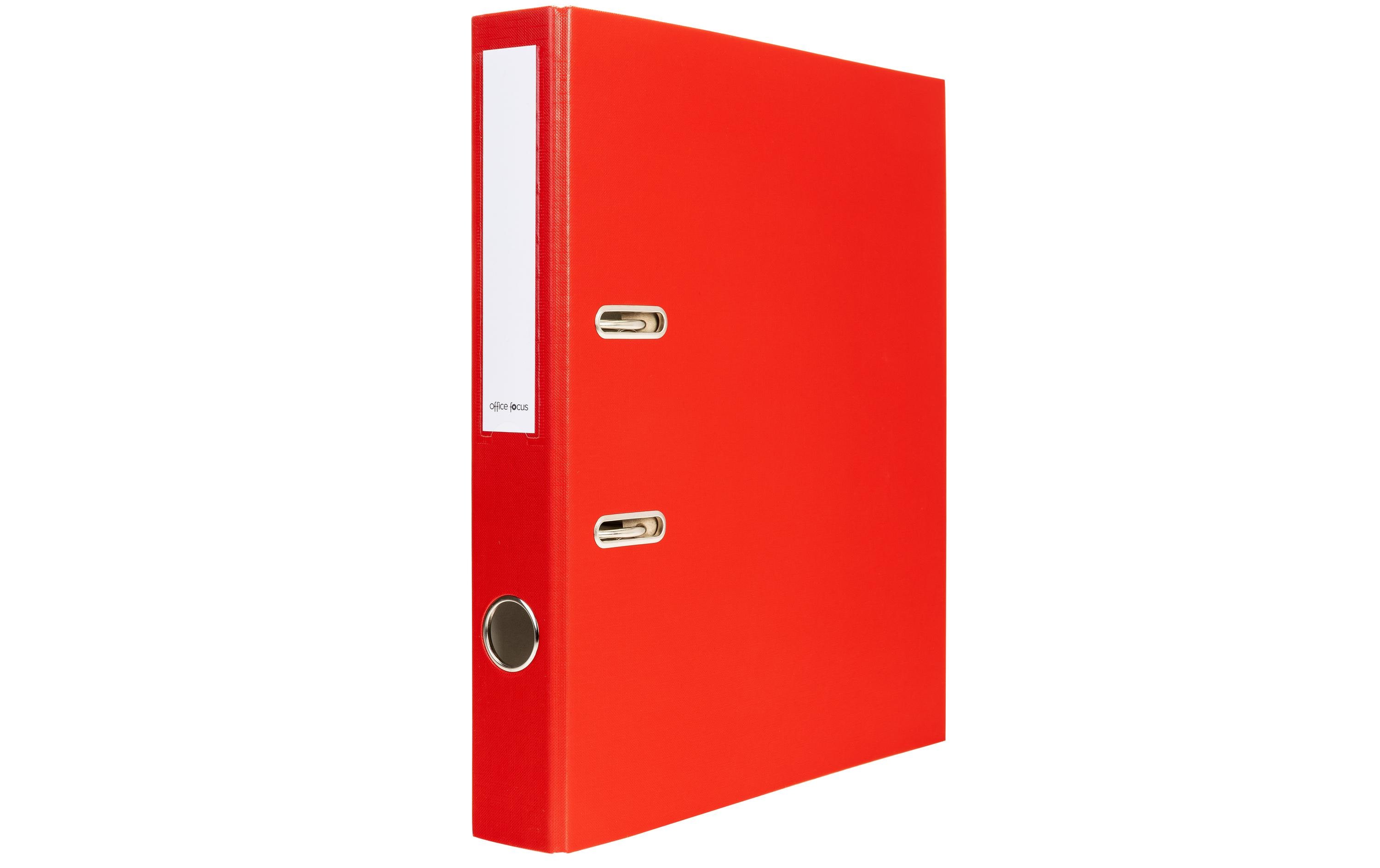 Ordner A4 4 cm, RotA4-Ordner mit Rückenschild und Griffloch