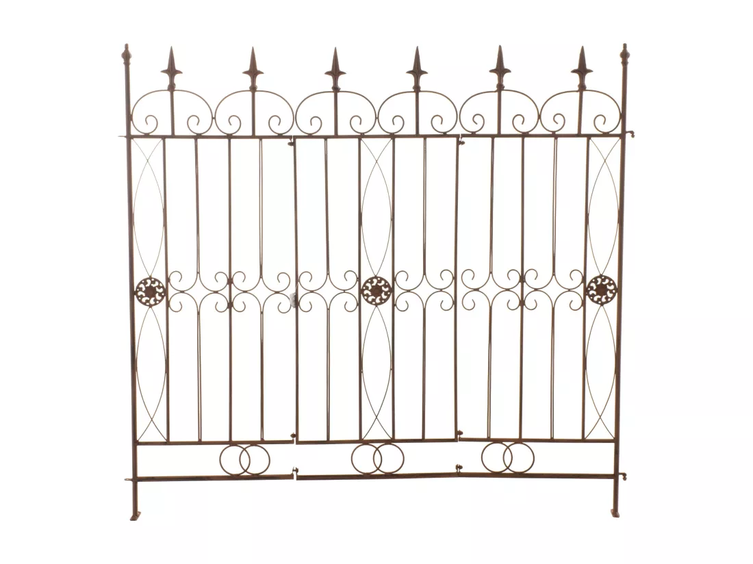 Clôture de jardin - Métal - Marron antique - Mangold