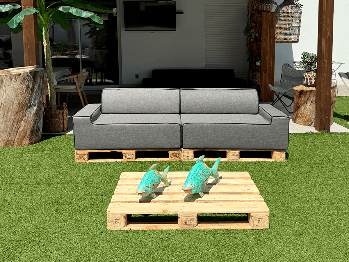 ARKO Dubbele Modulaire Bank - 240x80cm Grijs