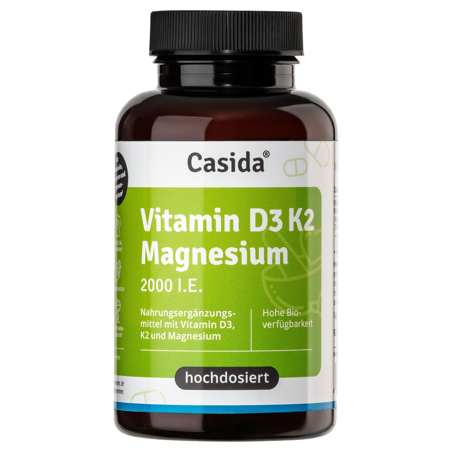 Casida® Vitamin D3 K2 Magnesium Kapseln 2000 I.E.