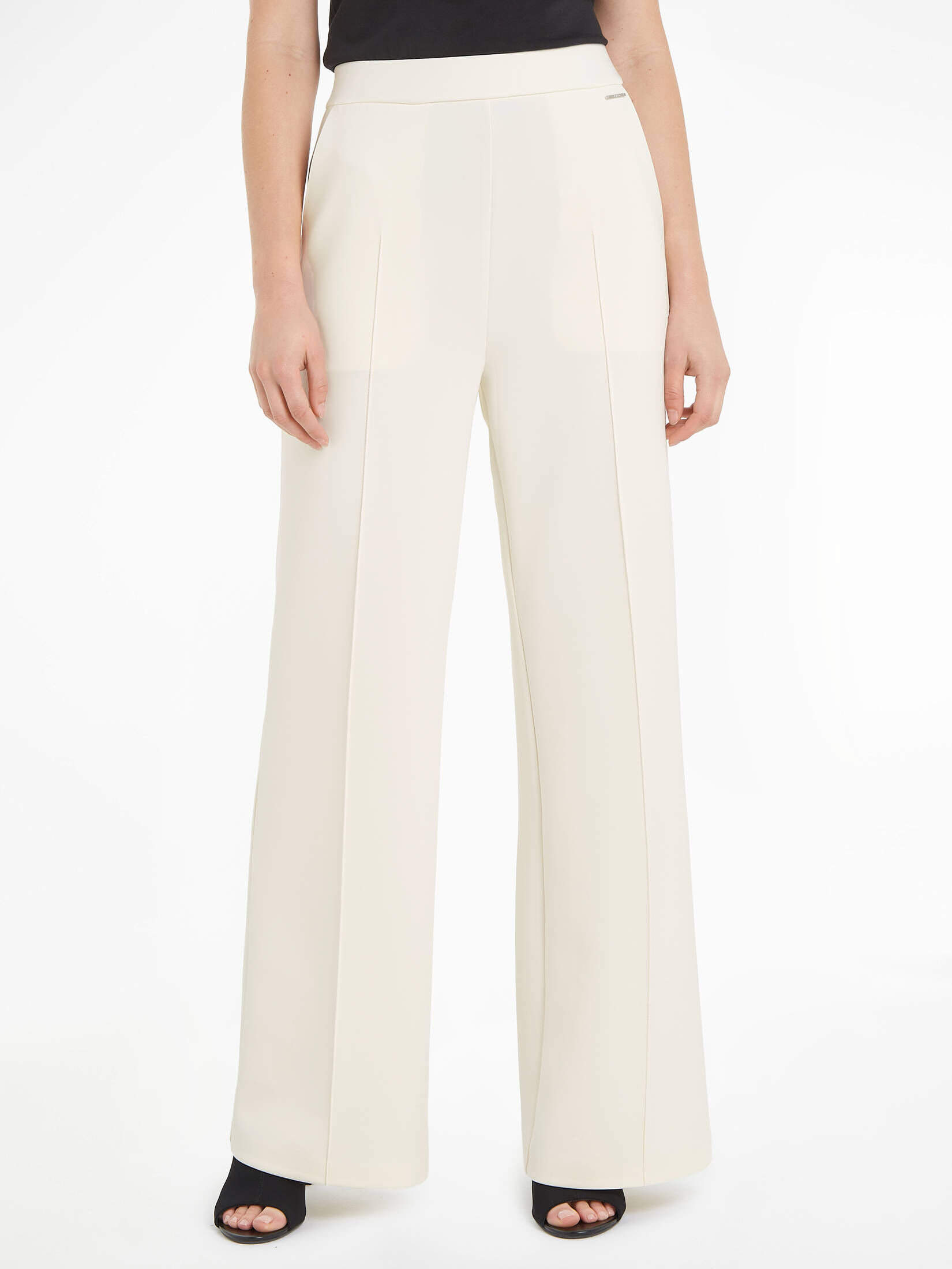 CALVIN KLEIN| Damen Jerseyhose TECHNICAL KNIT WIDE LEG PANT