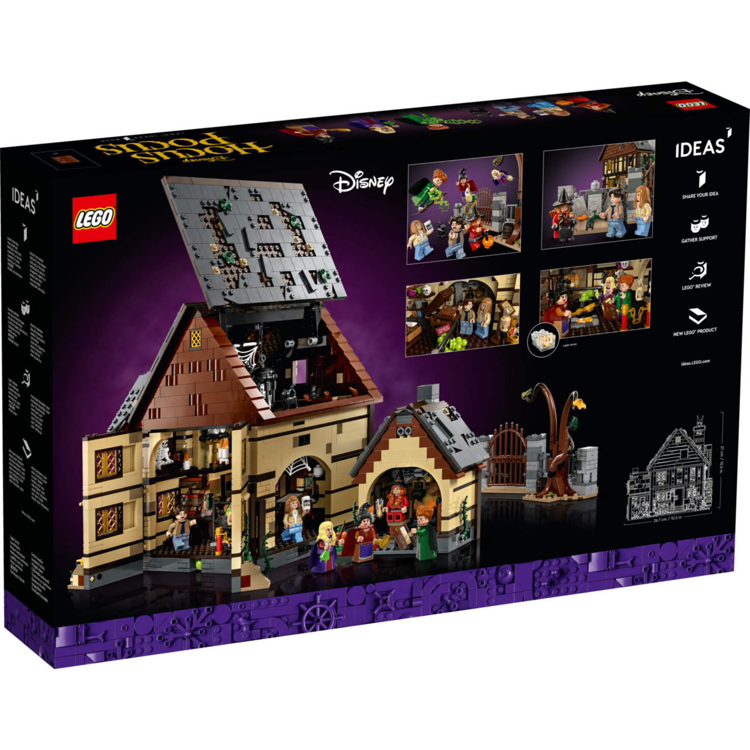 LEGO® Ideas 21341 Disney Hocus Pocus: Das Hexenhaus der Sanderson-Schwestern (LEGO® Rare Set)