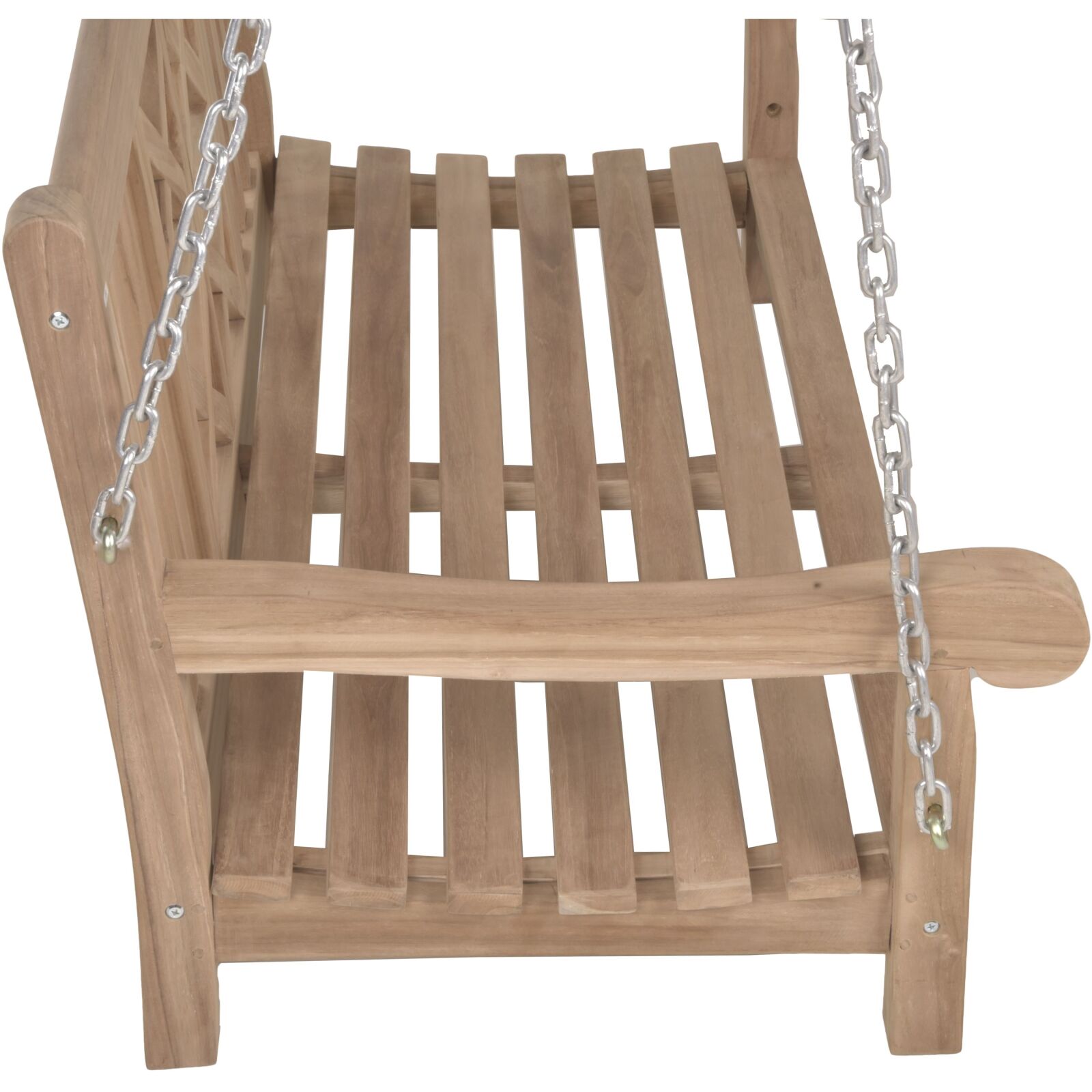 2-Sitzer Hängebank LATOA - Teak massiv - 120 cm