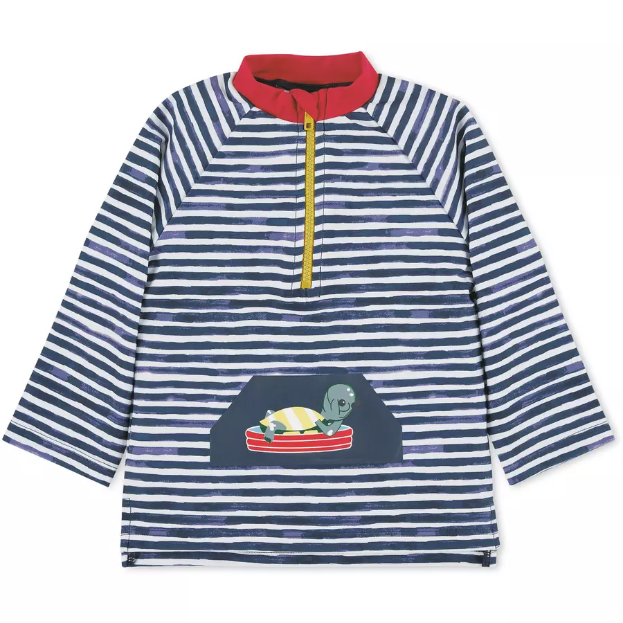 Sterntaler Langarm-Schwimmshirt Schildkröte marine