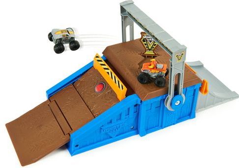 Monster Jam - Mini Freestyle Flip Arena - Speelset - Inclusief 2 Minitrucks