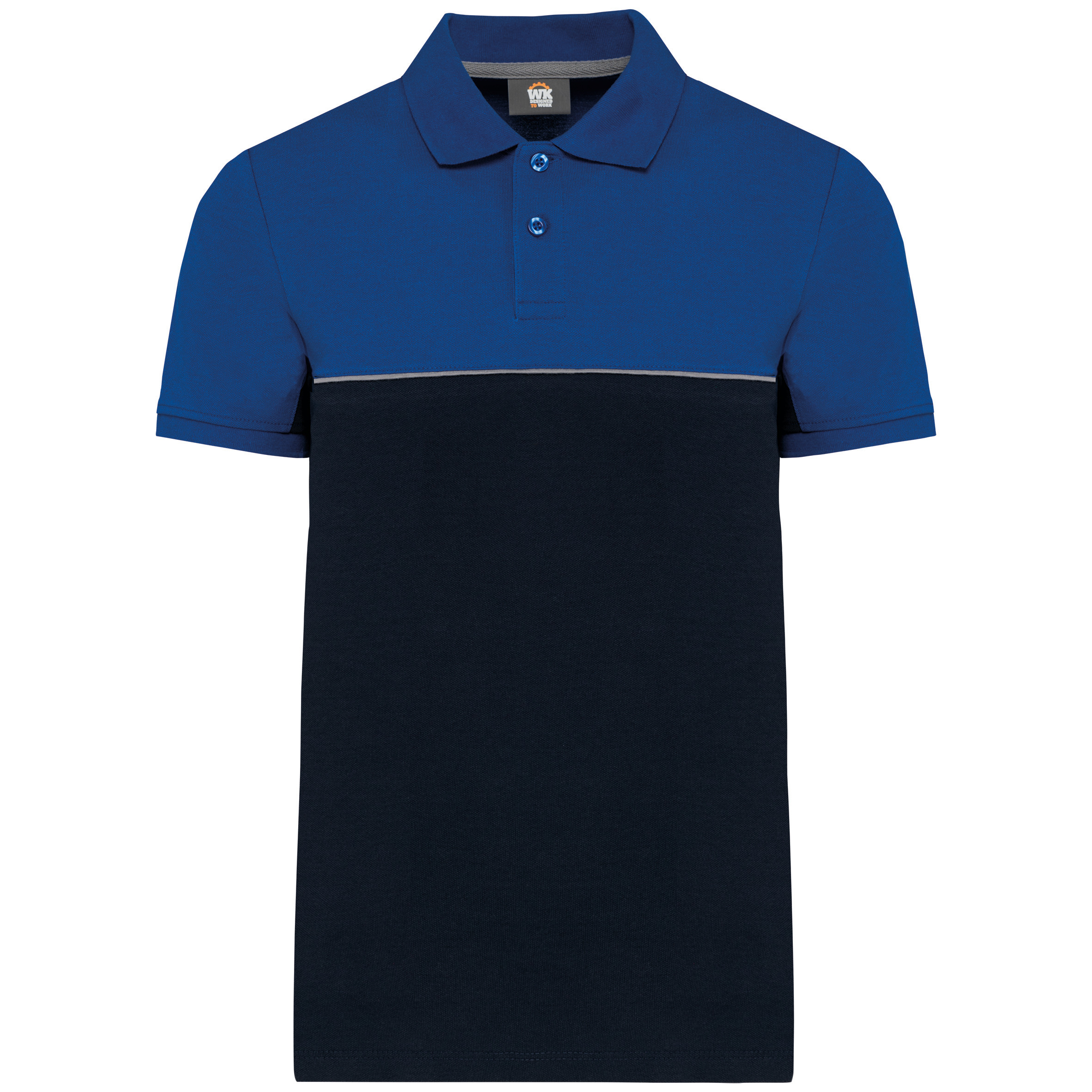 WK. Designed To Work WK210 - Polo bicolore écoresponsable manches courtes unisexe