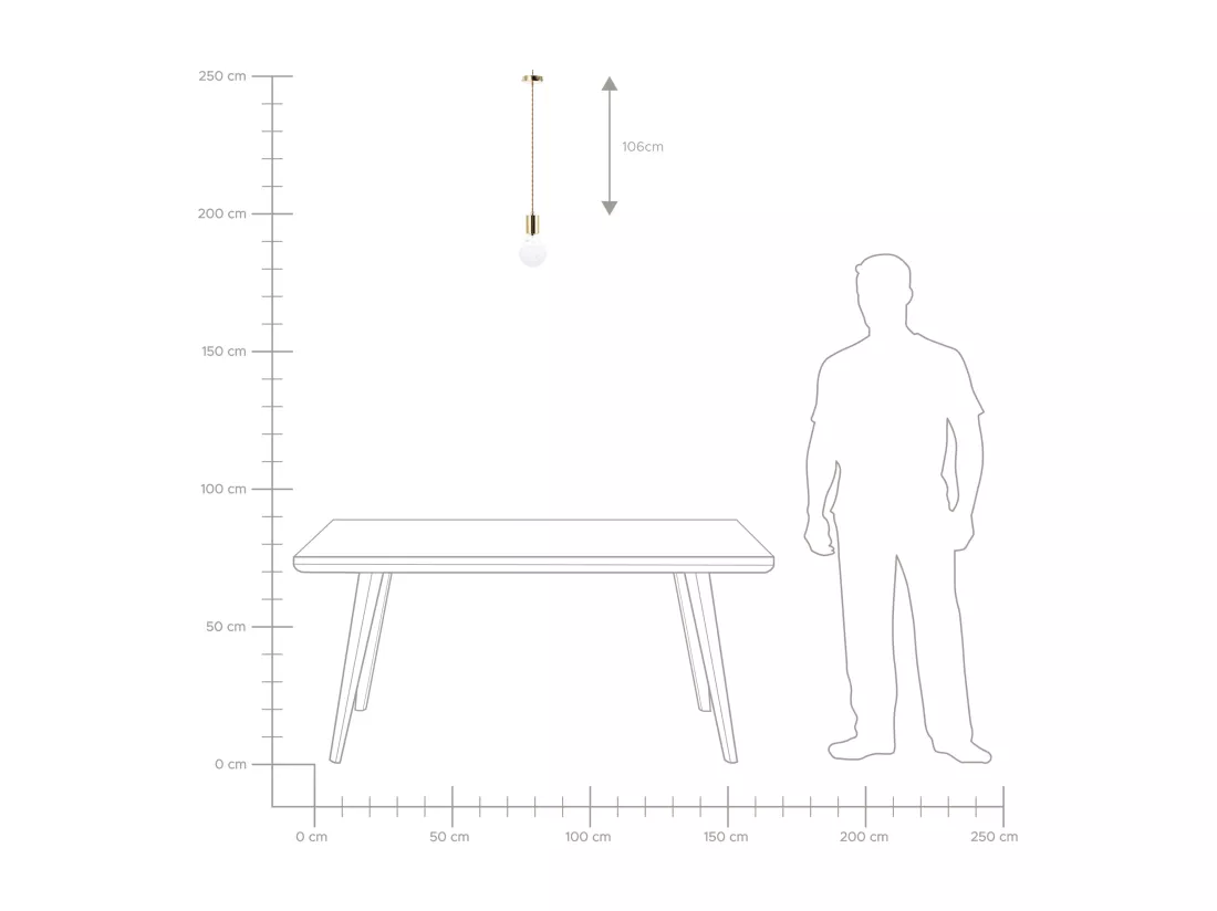 Lot de 2 lampes suspendues ANZA Verre Doré