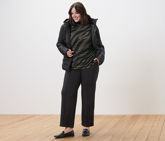 Bedrucktes Mesh-Rollkragenshirt