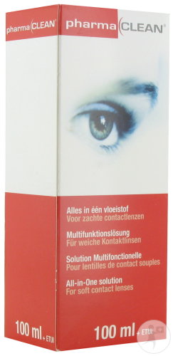 Pharmaclean Solution Multifonctions Etui Voyage Flacon 100ml + Etui Lentille