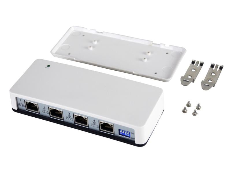 Exsys Netzwerk-Adapter EX-1329 1Gbps USB 3.0 USB-zu-4x-LAN-Adapter