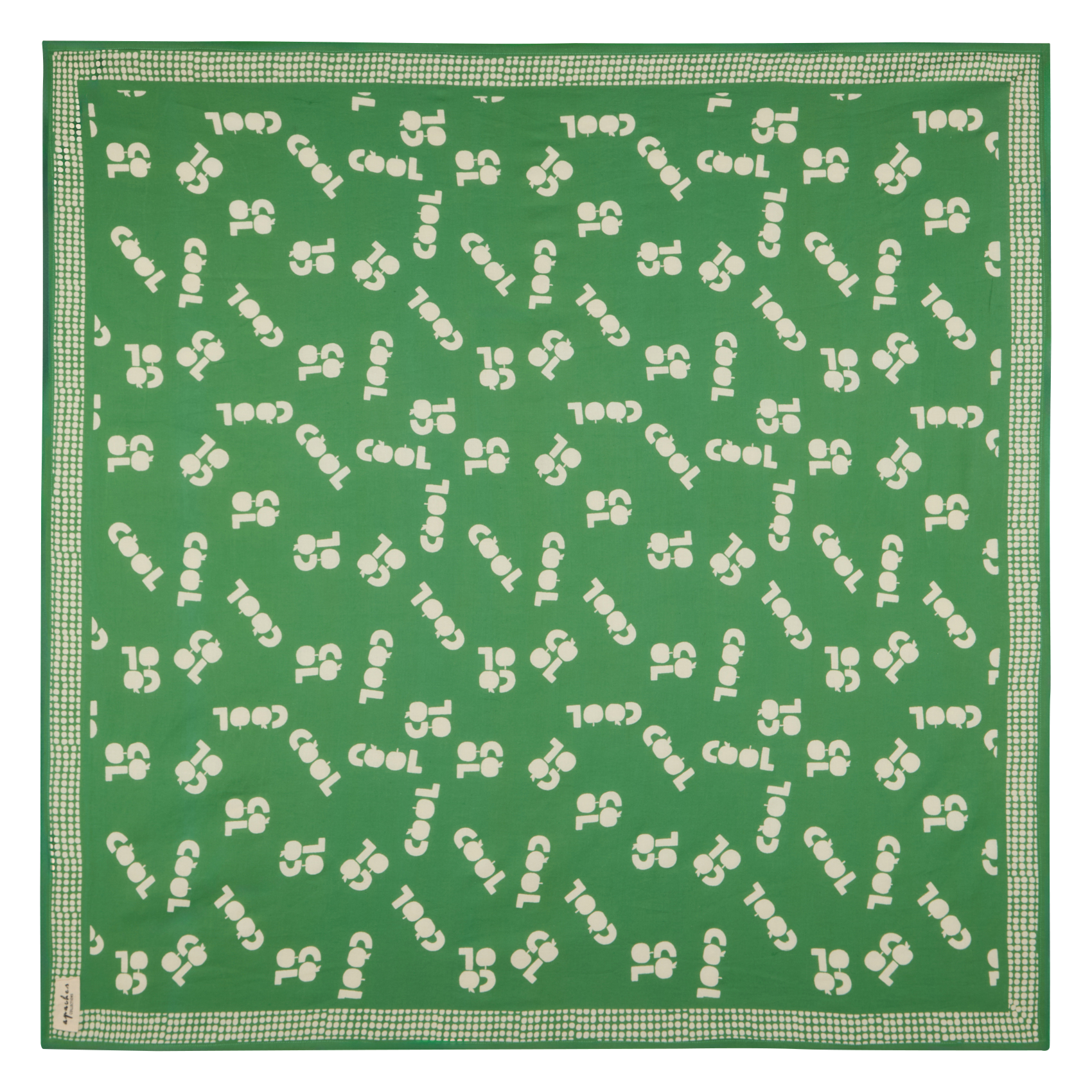 LATIKA - Foulard en coton imprimé | Vert