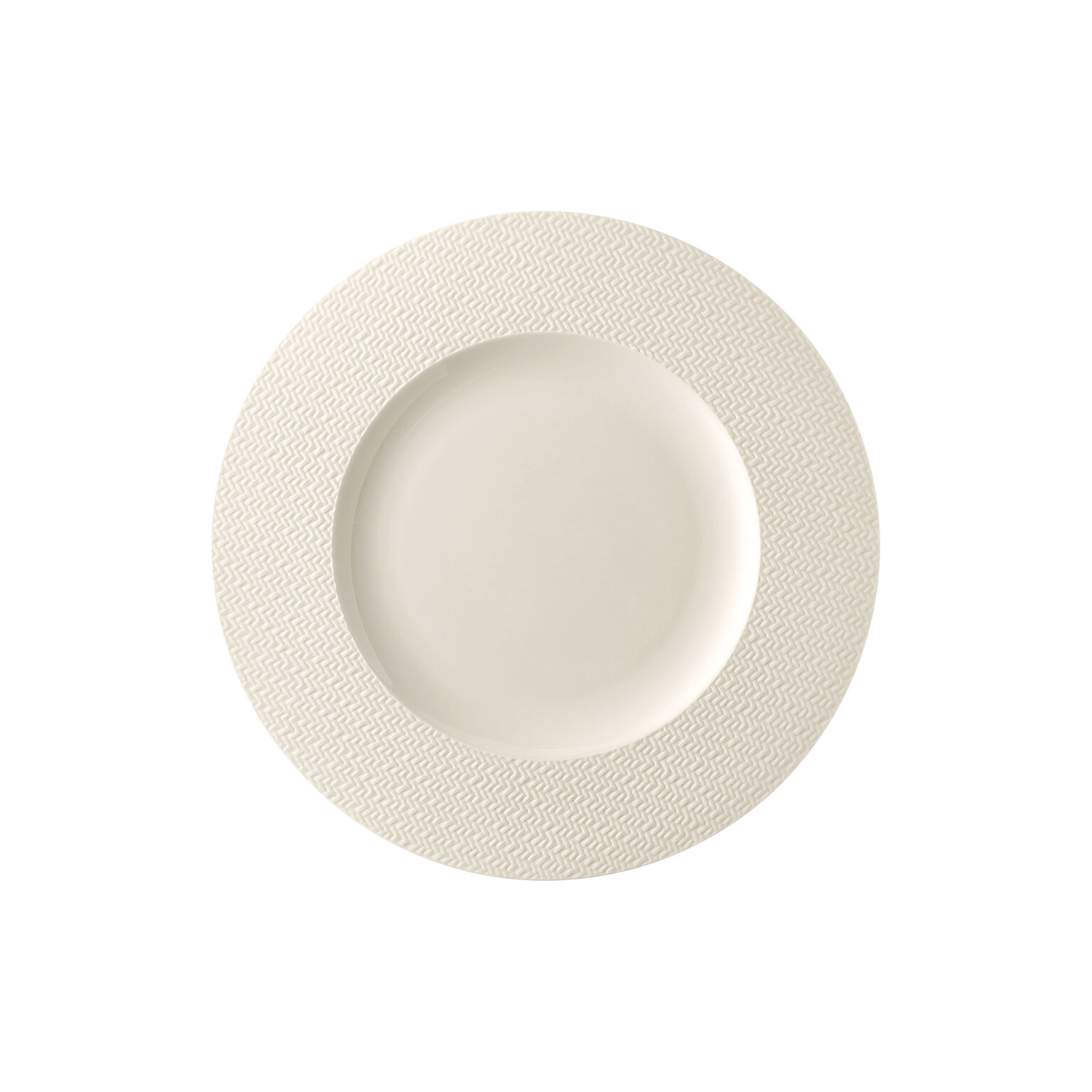 Kumi White tone Frühstücksteller 23 cm Fahne