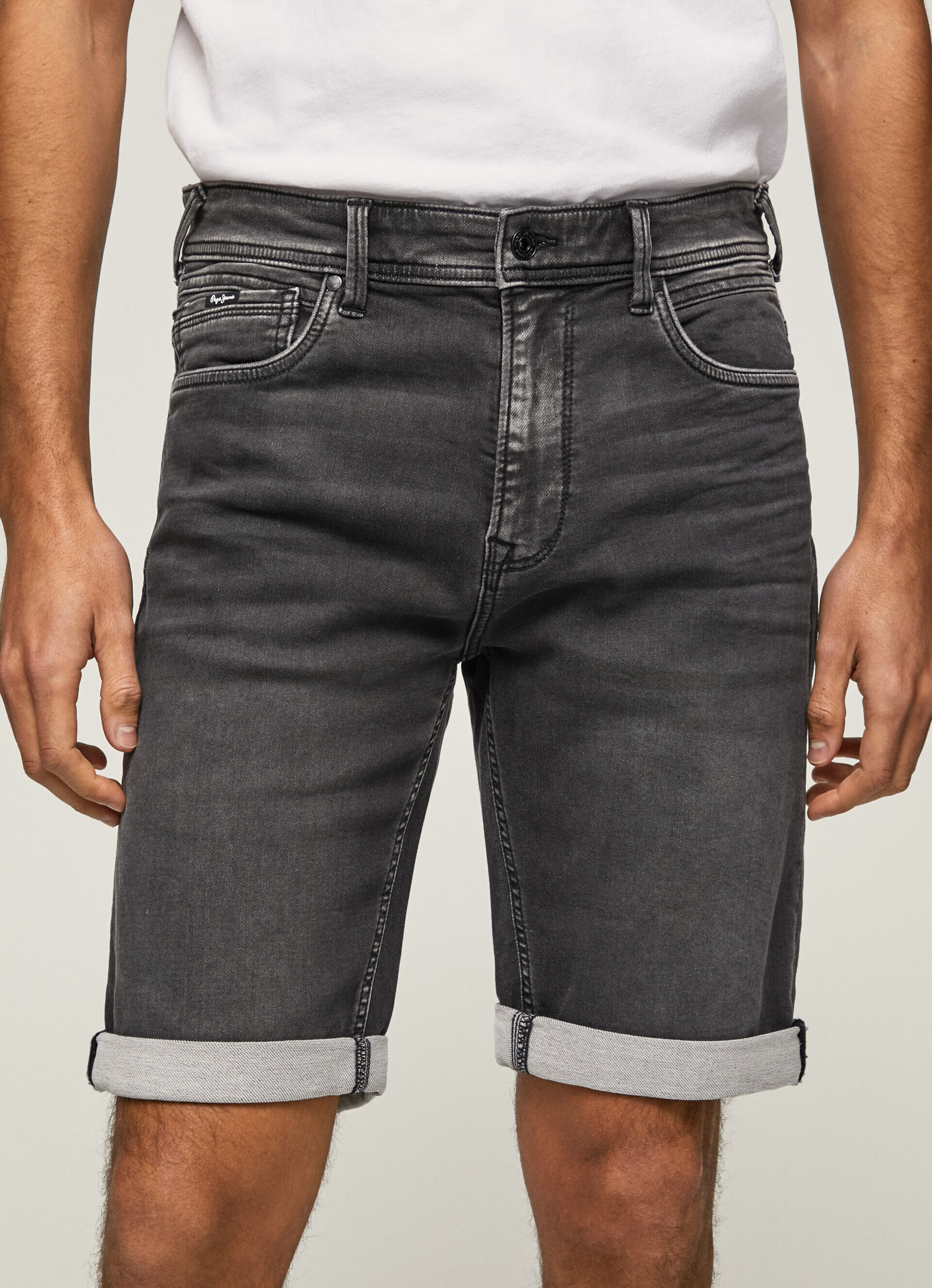 Bermuda Jack de corte regular - jeans