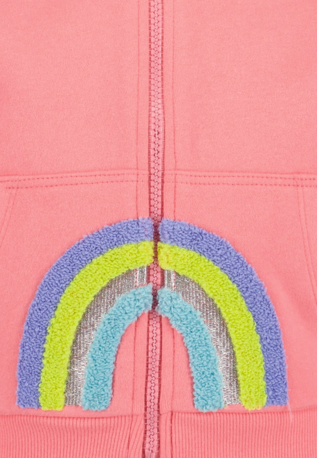 Blue Seven Kapuzensweatjacke mit hochwertiger Regenbogen-Stickerei
